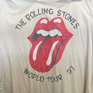 XL Rolling stones world tour ‘97 cream colored T-shirt